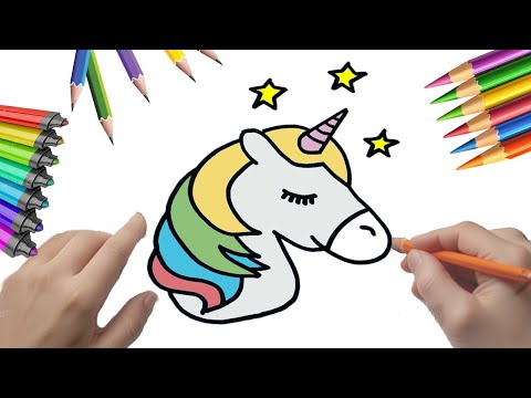 Cómo dibujar la cara de un pony unicornio para colorear