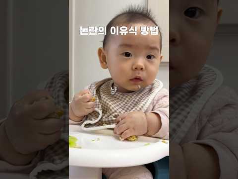 논란의 이유식 방법 #육아 #아기 #6개월 #아이주도이유식