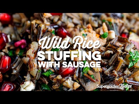 Wild Rice Dressing (Stuffing) | Supergolden Bakes