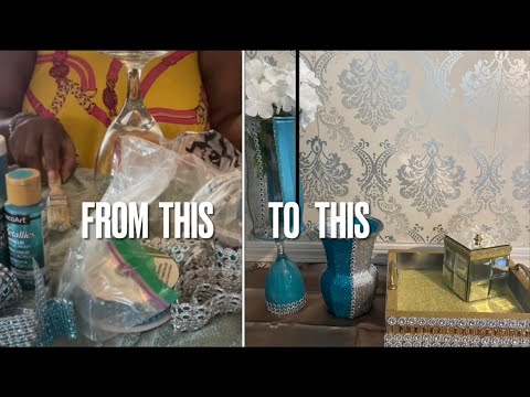 Easy DIY (Vases & Tray) Only Using What I Have