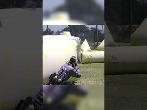 Crossfire! You'll get caught up in the... 🎶 | Paintball Tournament #shorts #ripmylegs 💀