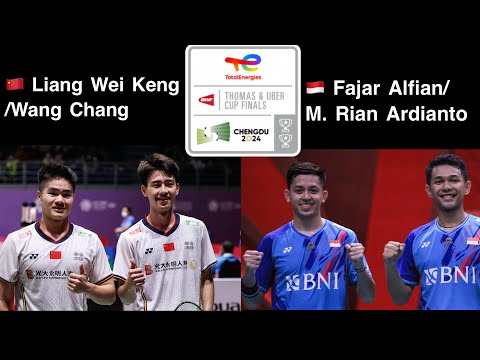 Fajar ALFIAN/Muhammad Rian ARDIANTO vs LIANG Wei Keng WANG Chang Thomas Cup 2024 Badminton