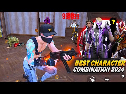 Top Secret Best Character Combination🤯Free Fire BR Ranked & CS Ranked Combination FF Solo vs Squad