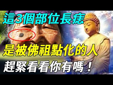 這3個部位長痣的人，竟是被佛祖點化的標記，今生註定帶著天命而來，趕緊看看你有嗎？