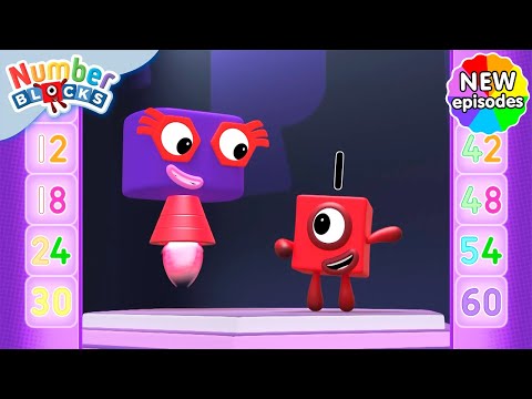 The Rolling Sixes | Series 7 | Learn Times Tables | Learn to Count | Numberblocks