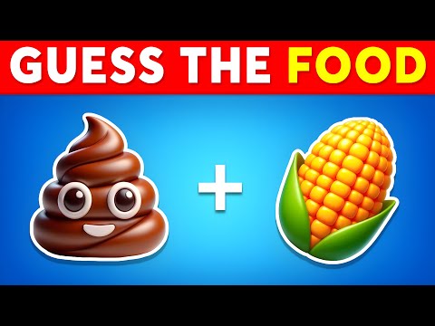 GUESS the FOOD by EMOJI 🤔 Emoji Quiz - Easy Medium Hard