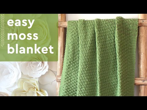 Moss Landing Blanket: Easy Knitting Pattern for Beginners