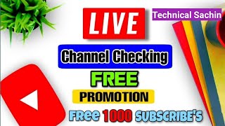 Live Channel Promotion | Get Free Subscriber's | You Tube Tips | #Livechannelpromotion #live 1 Mar