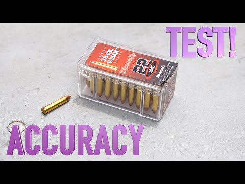 Hornady 30gr VMAX 22 Magnum Ammo Accuracy Test