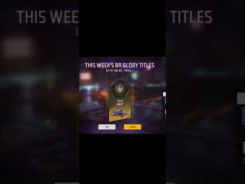 how to get weapon glory title in free fire | what is weapon Glory #shorts