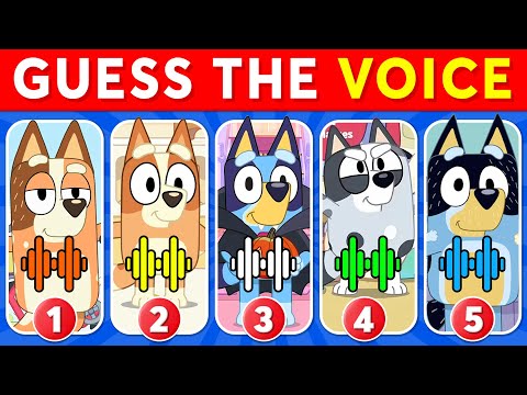 Guess the Bluey Characters by Their Voice 🐕✅ ~ Bingo, Bluey, Socks, Bandit