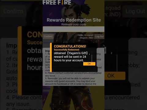 TODAY NEW REDEEM CODE IN FREE FIRE // NEW YAGAMI REDEEM CODE FREE FIRE // #shorts