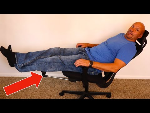 Ultimate Comfort: The Mesh Office Chair with Retractable Footrest You Need!