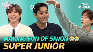 [C.C] LeeTeuk and Eunhyuk are so skilled at teasing Siwon😂🤣 #SUPERJUNIOR