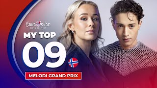 🇳🇴 Melodi Grand Prix 2025 | My Top 9 (Norway Eurovision 2025)