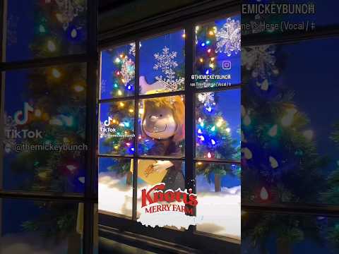 Camp Snoopy Christmas Window Displays!  Knott's Merry Farm! #shorts #snoopy