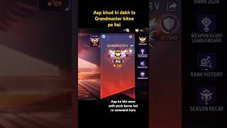 freefire cs rank grandmaster kitne star pe hai | cs rank push trick #freefire #funnyshorts