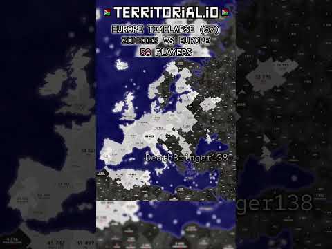 ZOMBIES VS EUROPE! | ZOMBIES MODE | ⏰ 10x | Territorial.io Timelapse | #57 |