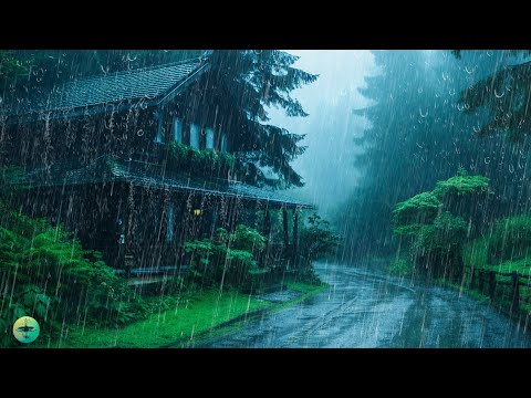 💤 Asleep Fast in 3 Minutes ⛈ Heavy Rain on Roof & Powerful Thunder Sounds at Night to Sleep, Relax