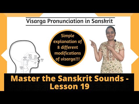 Visarga pronunciation in Sanskrit - 8 Different modifications of visarga | Part 2