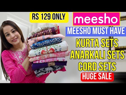 Meesho My 12 Best Kurti/Kurta Dupatta Set Partywear Collection Special Haul Starting 129 #meesho