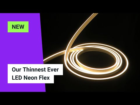 Thinnest Ever LED Neon Flex: 3x6mm Professional Horizontal Bend Neon