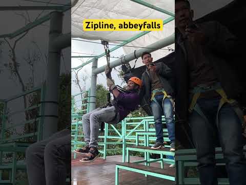 Zipline at abbeyfalls, Coorg #zipline