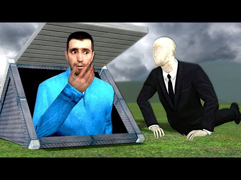 Will Slender Man find my SECRET BUNKER?! (Gmod)