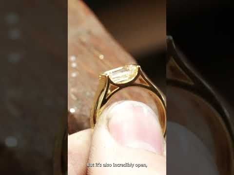 Behind The Scenes: Celeste Emerald Cut Diamond Solitaire Ring | The Village Goldsmith