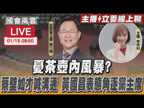 【LIVE主播+立委線上聊】憂茶壺內風暴？蔡壁如才喊溝通 黃國昌表態角逐黨主席｜TVBS新聞