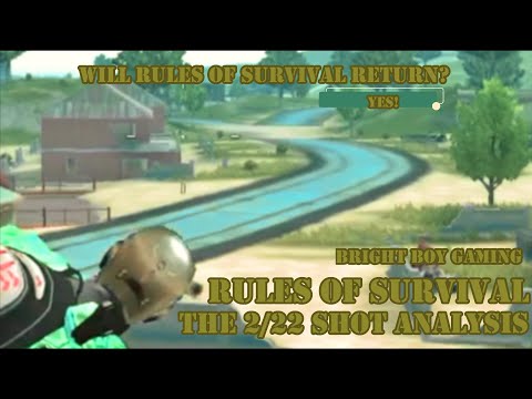 2/22 Shot Analysis. (Rules Of Survival) and ROS REVIVAL EVIDENCES!