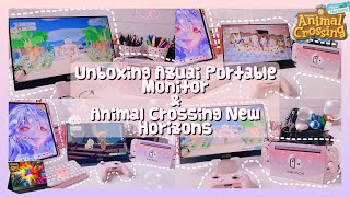 Unboxing Auzai 15.6 Inches Screen Portable Monitor and Animal Crossing New Horizons | 📦 🎀 2020 🎀