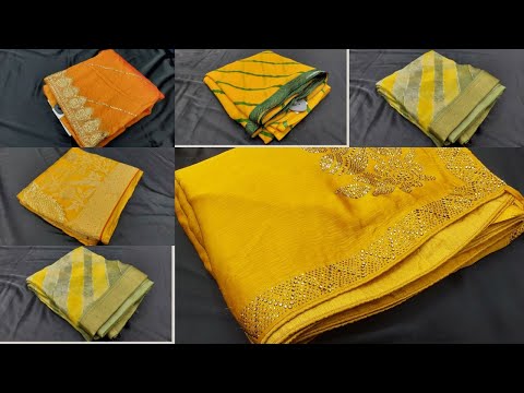 Yellow Color Saree Collection | Savan Special | Must Watch | @nirohsarees  | NS 27