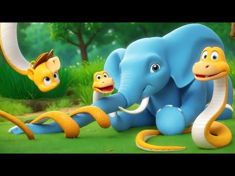 हाथी और सांप की दोस्ती - Elephant and Snake's Friendship | Hindi Kahaniya Comedy Stories JOJO TV