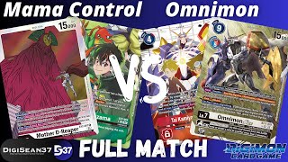 Mother Control VS Omnimon DNA | Digimon Card Game | Special Booster Ver.2.0