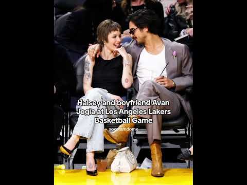 Halsey and Avan Jogia at Los Angeles Lakers Basketball Game 🏀🗑️