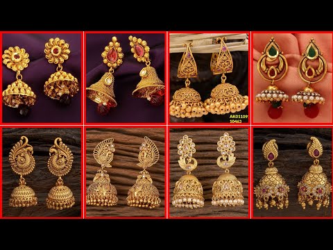 40 Color Variation, Gold plated Jhumka polki Earrings, danglers, Indian jewelry(2024)