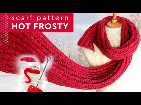 Hot Frosty Scarf Knitting Pattern 🧣 Netflix Movie Replica