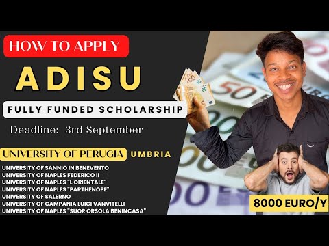 How to fill Adisu Regional Scholarship Step-by-Step Guide #universityofperugia #studyinitaly #italy