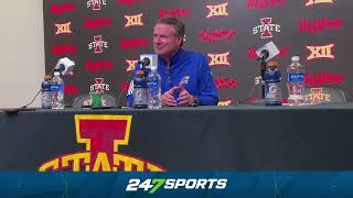 Bill Self reacts to Kansas' loss to Iowa State