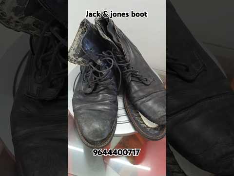 Black leather boot restoration. #boots #boot #leatherboots #repair #restoration