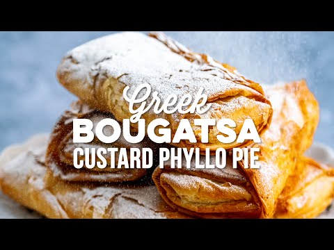 Bougatsa (Μπουγάτσα) – Greek Custard Phyllo Pie in your Air Fryer! |  Supergolden Bakes