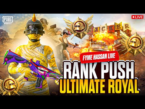 ULTIMATE ROYAL RANK PUSH 😂l Update 3.5 l PUBG MOBILE l FYME HASSAN