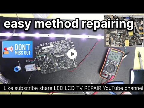 How to repair motherboard ! backlight voltage ! power supply repair ! मधरबोर्ड कैसे ठीक करे !