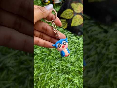 DIY cute key chain #diy #cutekeychain #clayart #shorts