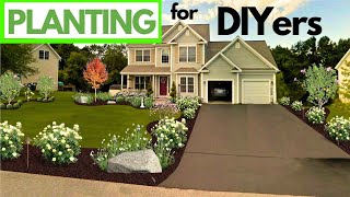 Curb Appeal On a BUDGET 🌳 PLANTING Made SIMPLE