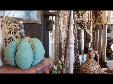 Fall Home Decor Shop Tour | Autumn Decor Inspiration | Vintage Cottage Farmhouse Decorations