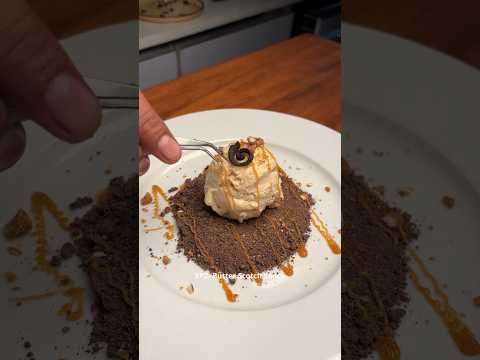 SABUDANA BUTTERSCOTCH ICE CREAM with Tapioca Brittle & Chocolate Soil 🍨 | Fine Dine Navratri