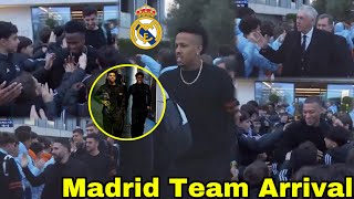 Militao,Carvajal,Vinicius,Rodrygo,Mbappe & Bellingham Welcome by Fans🔥Atletico Madrid vs Real Madrid