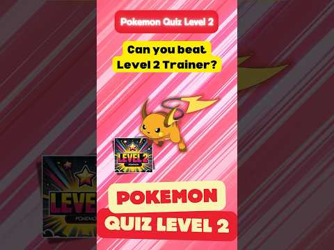 Pokemon Quiz: Level 2! 🌟 Quiz for experts.  #quiz #pokemon #trivia